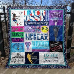Life Is Better Playing Lax Quilt Blanket Ypm0  Quilt
